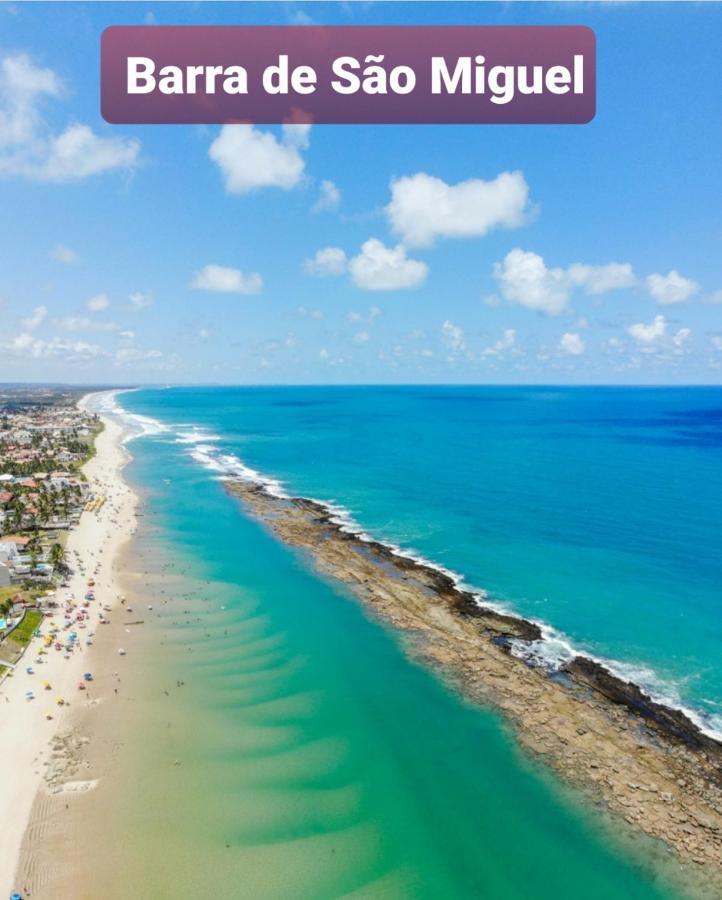 Chale Aconchegante Na Barra De Sao Miguel Villa Exteriör bild