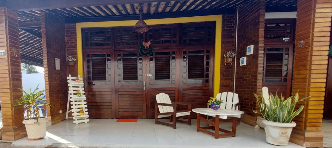 Chale Aconchegante Na Barra De Sao Miguel Villa Exteriör bild
