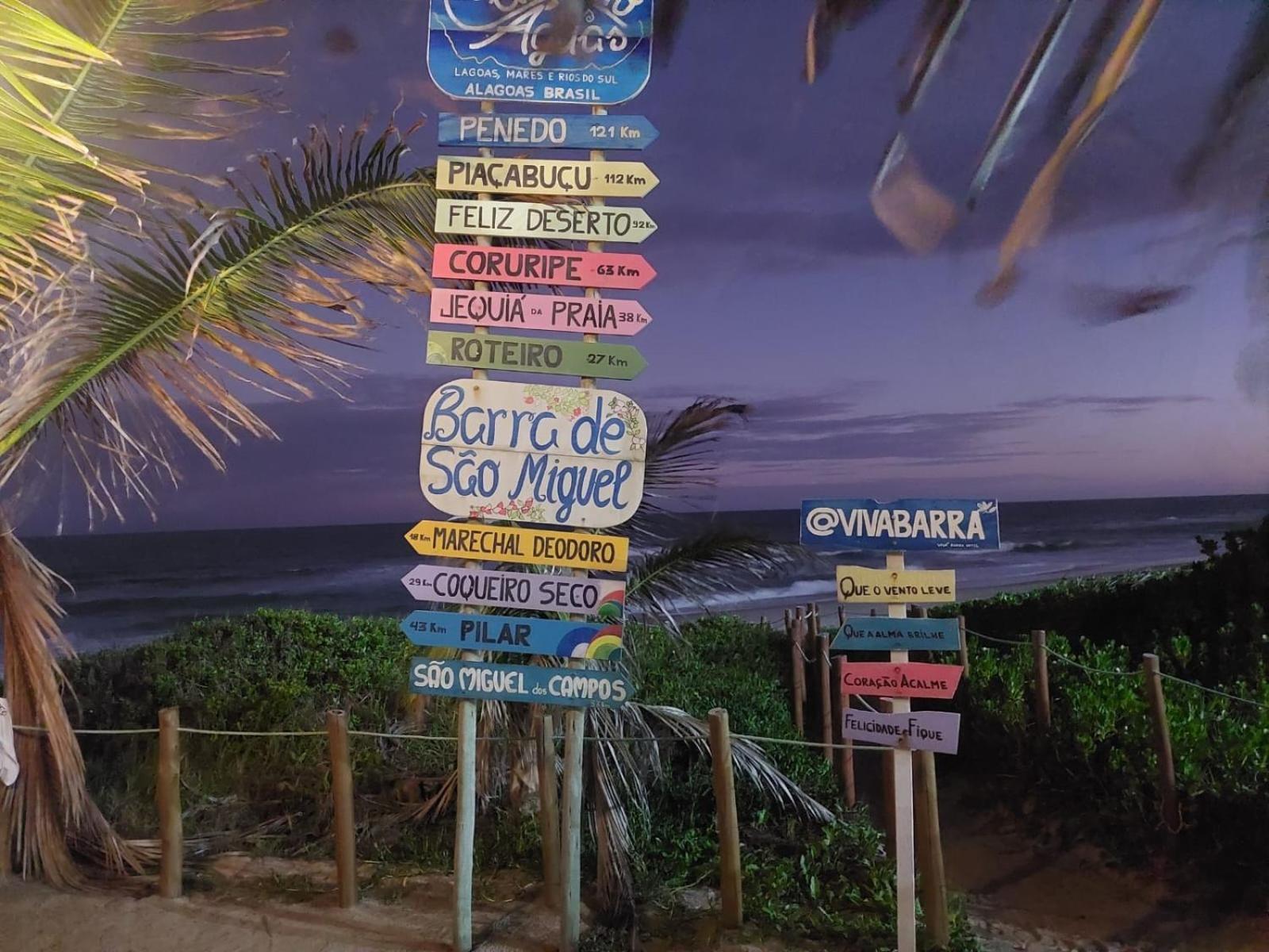 Chale Aconchegante Na Barra De Sao Miguel Villa Exteriör bild
